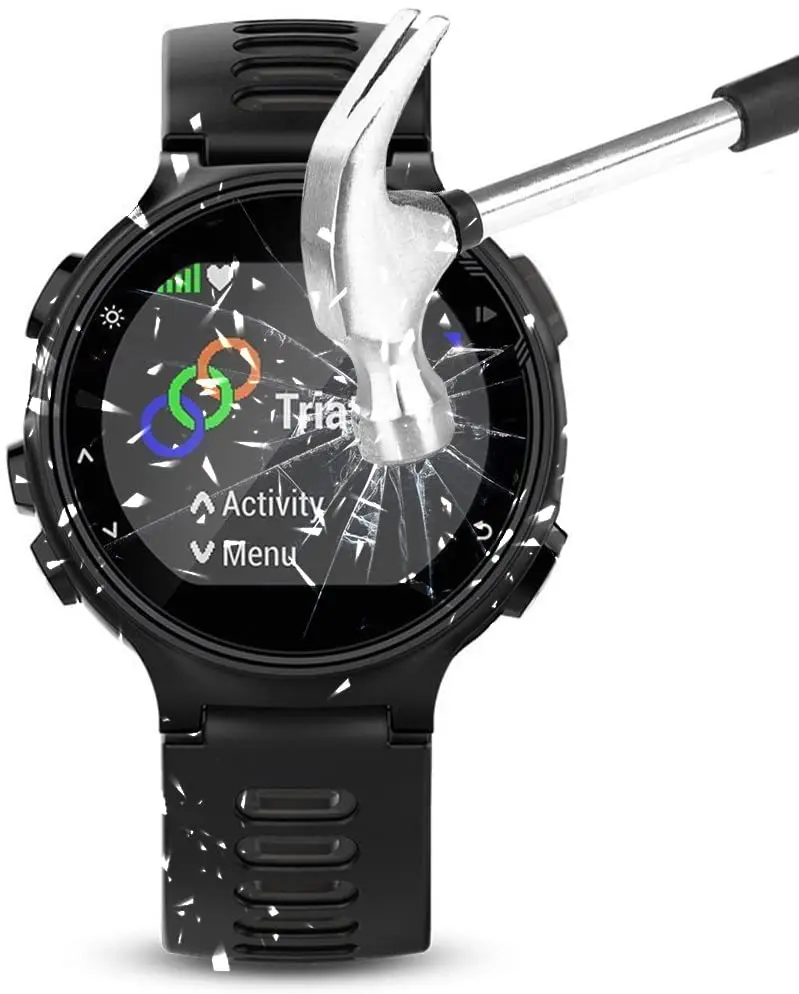 3 шт./лот защитная пленка из закаленного стекла для Garmin Forerunner 225 235 620 735XT 630 Vivoactive HR