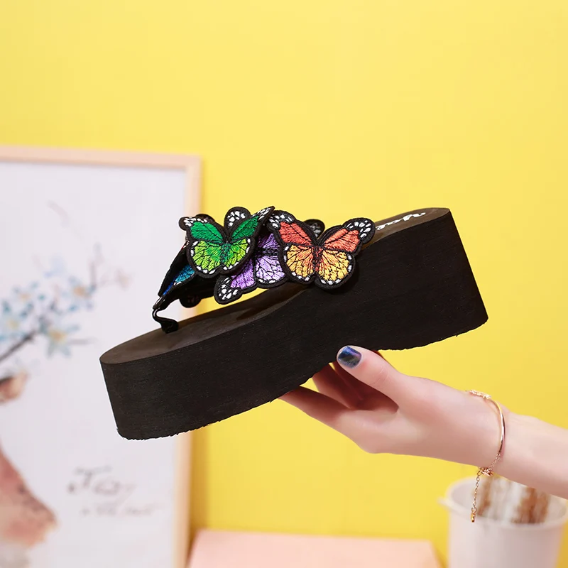 Sandalias mujer; коллекция года; шлепанцы; женские Вьетнамки; модные сандалии на танкетке; обувь на платформе; шлепанцы Zapatillas chinelo sandalia