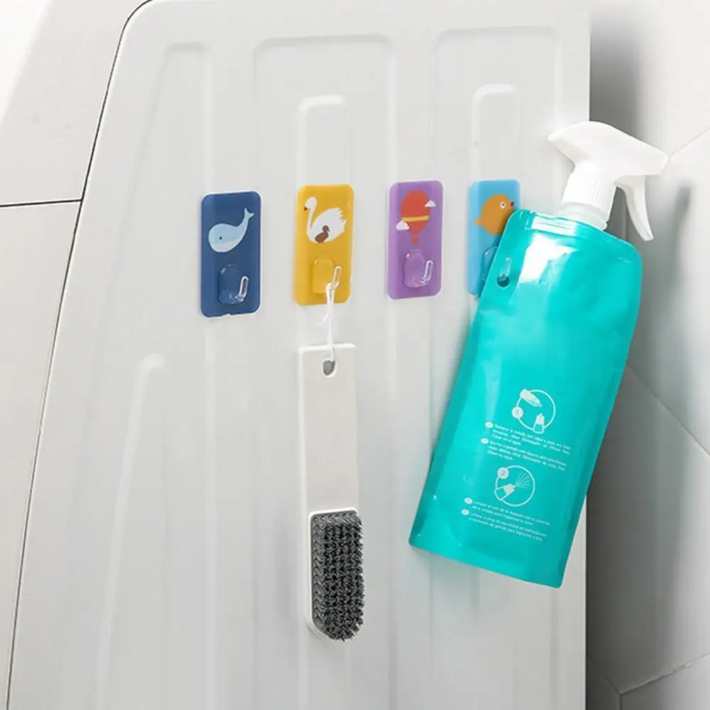 

Симпатичные гладкие прочные и бесшовные липкие крючки для ванной комнаты, крючки для инструментов, водонепроницаемое хранилище для дома и ...