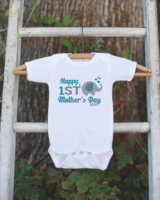 happy first mothers day fathers day baby bodysuit graphic baby onepiece baby fathers day birthday gift
