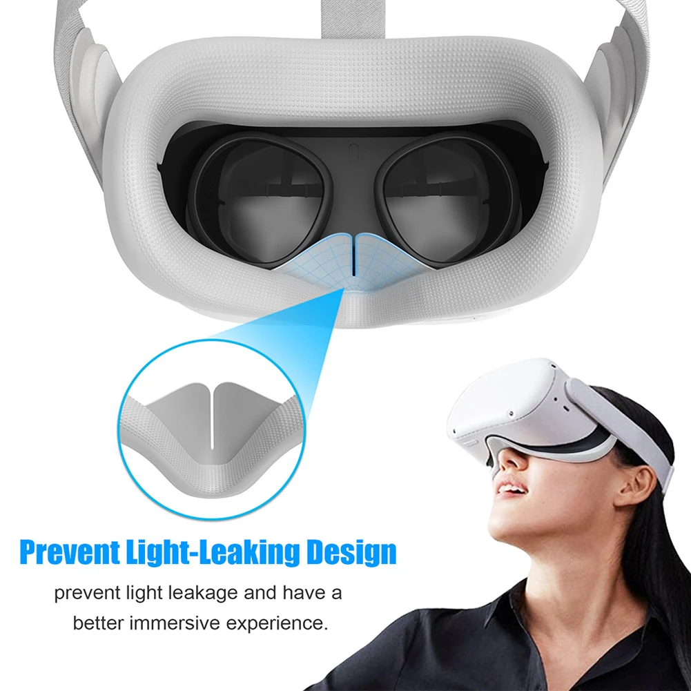 

New For Oculus Quest 2 Replacement Face Pad Cushion Face Cover Bracket Protective Mat Eye Pad For Oculus Quest 2 VR Accessories