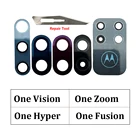 Новое стекло для камеры Motorola Moto One Vision Zoom Hyper Fusion, задняя камера, стеклянный объектив с клеем