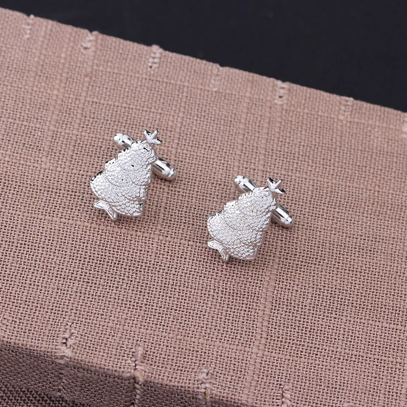 Рождественская елка запонки мужские для французских рубашек звенья ДИЗАЙН елки