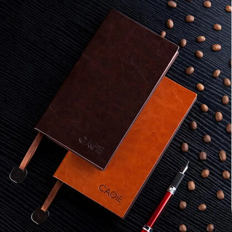 Офисный блокнот A5 B5 из мягкой кожи маленький винтажный A6 в горошек с карманом для