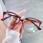 UVLAIK TR90 оправа для очков в стиле кошачьи глаза женские модные ретро очки с защитой от синего света женские оптические очки для близорукости