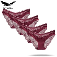 sky hero underwear womens panties sexy lace plus size woman cotton underpants briefs hipster boxer femme lady panty hot fh