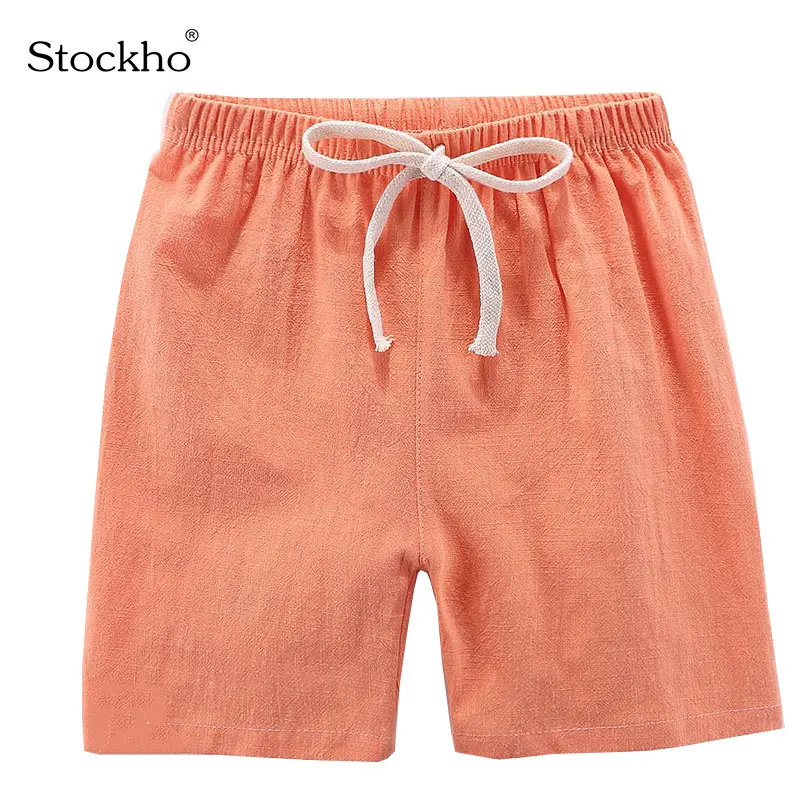 

Children's Shorts Boy's Shorts Summer Cotton and Linen Baby Pants Boy's and Girl's Pants Candy Colored Children's Clothing 2-11Y