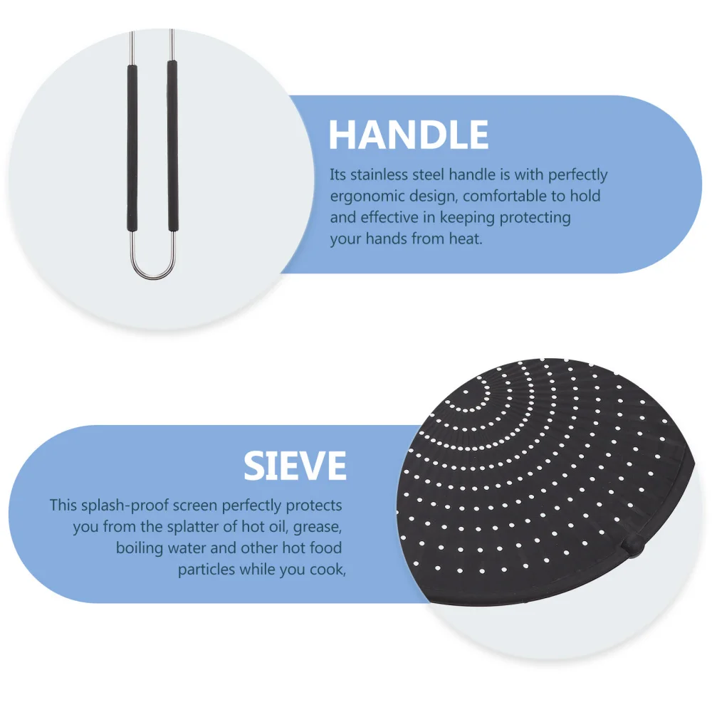 

1Pc Silicone Filter Lid Handle Explosion-proof Oil Cover Oil Screen Cover