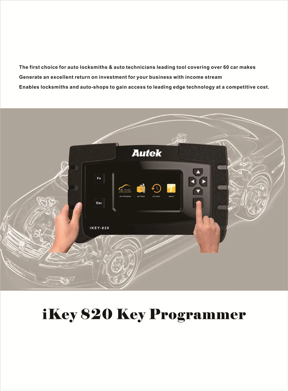 Autek ikey820 ключ программист универсальный инструмент Автосканер ключ программист чтение иммобилайзер Pin-коды