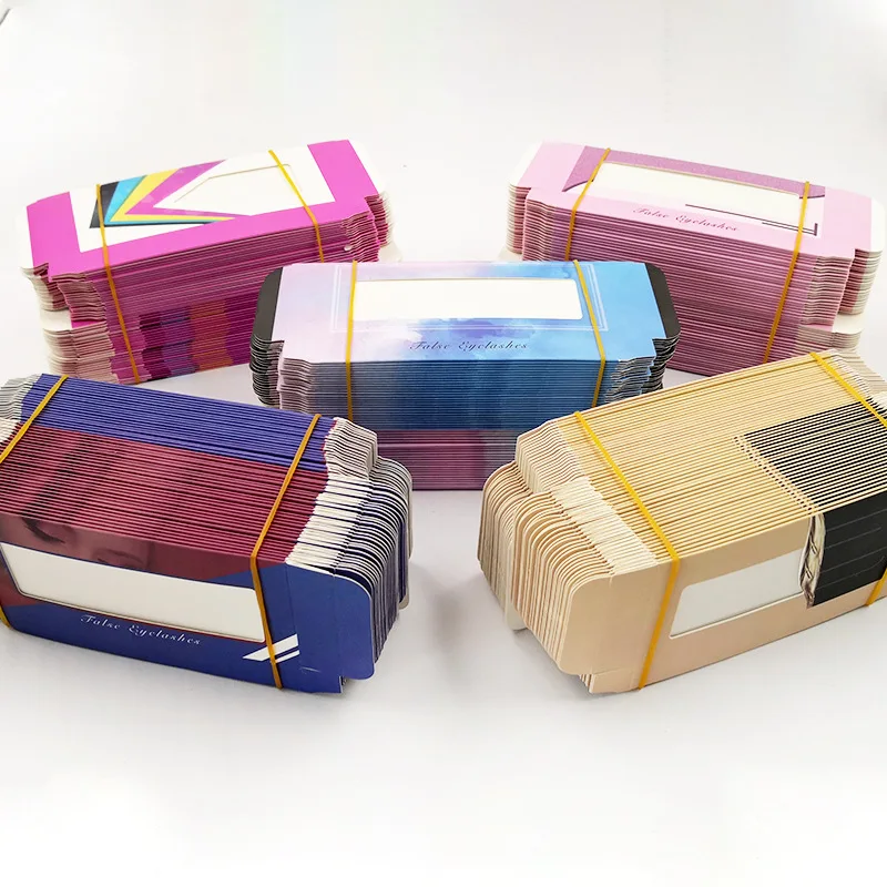 

50pcs False Eyelashes Packaging 3D Mink Lashes Holography Boxes Empty Box Eyelash Packaging Box Eyelash Packaging Box