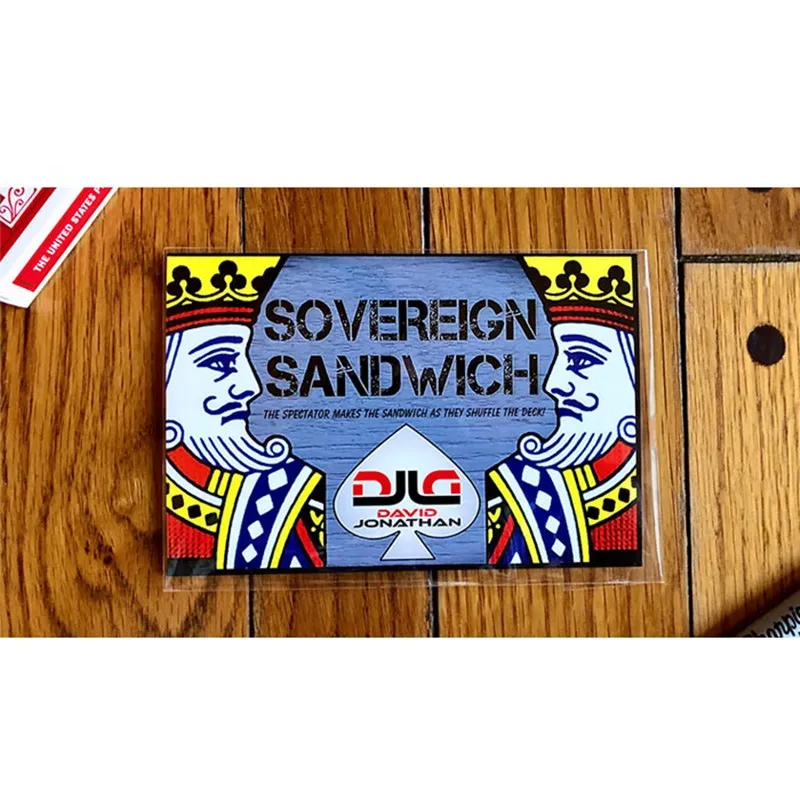 

Sovereign Sandwich (Gimmick and Online Instruction) by David Jonathan Card Magic Tricks Illusions Close up Magia Magician Fun