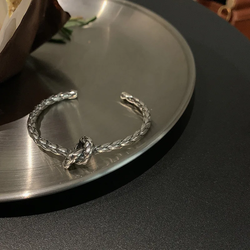 30% посеребренный Модный женский браслет с узлом и крестом акция ювелирные