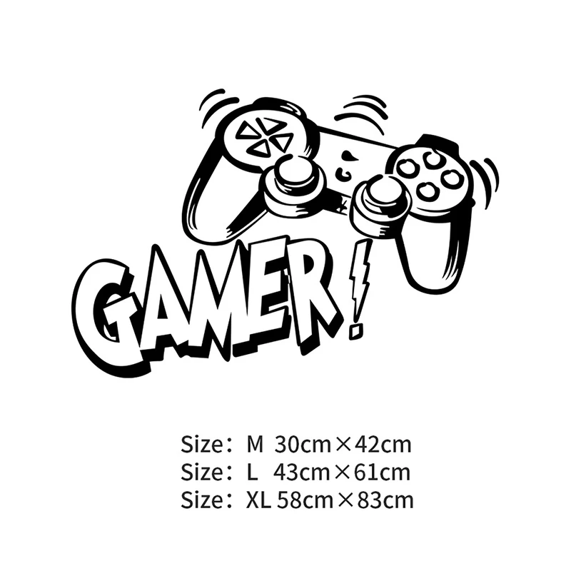 

Gamer Wall Sticker Game Room Decor Boys Bedroom Decoration Gaming Poster Wallpaper