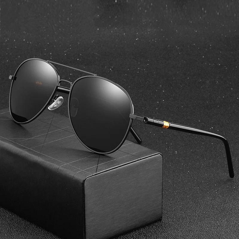 

Classic Sunglasses Polarized Men Driving Glasses Black Pilot Sun Glasses Brand Designer Male Retro Sunglasses For Men/Women