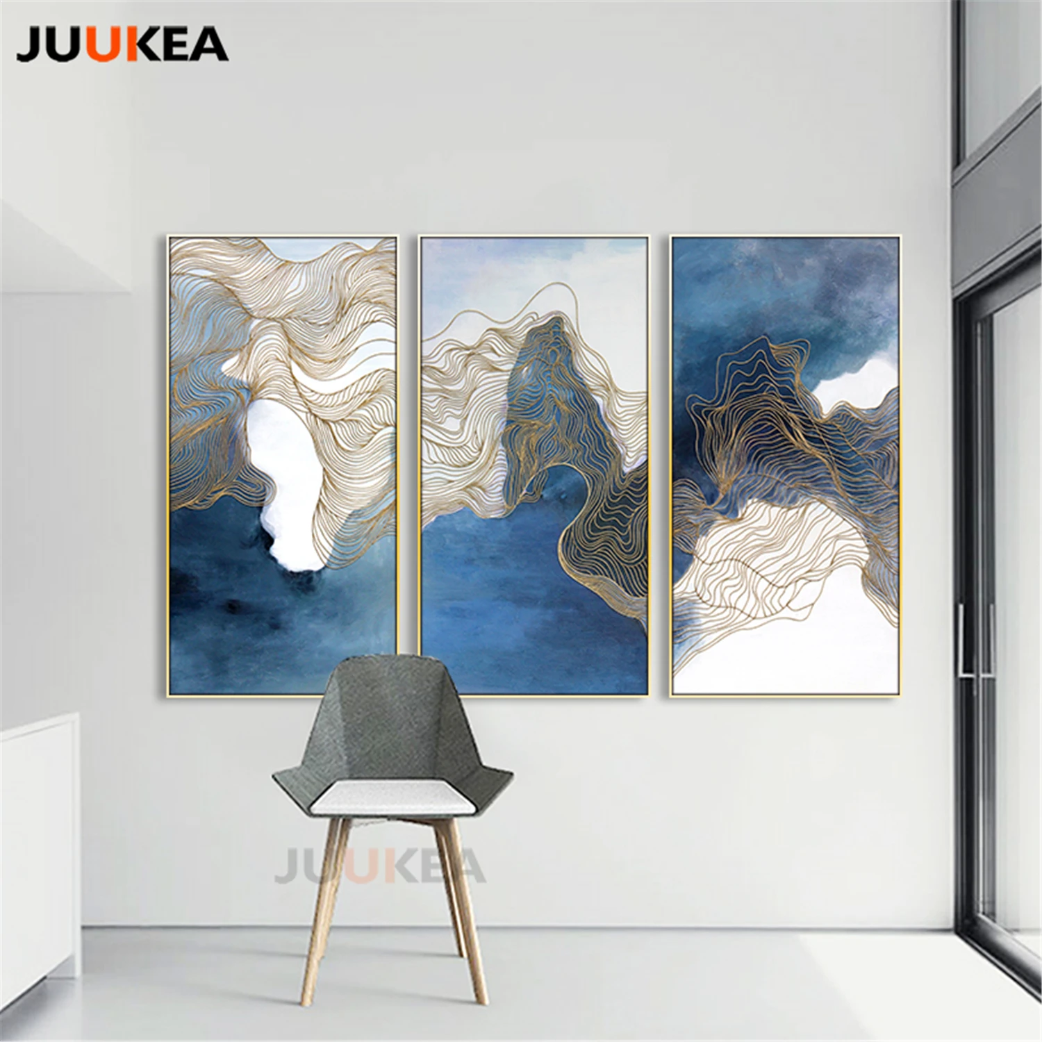 3 Панель абстрактный облака холст Книги по искусству печати живопись Домашний