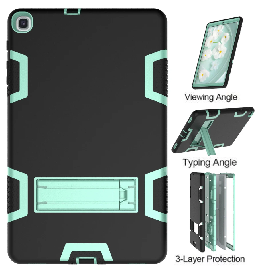 

Shockproof Silicone Tablet Case For Samsung Tab A 10.1 T510 T515 2019 Case Heavy Protective Rugged Duty Case Cover