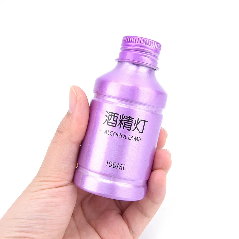 

1pcs 100ml portable metal alcohol lamp color random without alcohol outdoor camping essential supplies