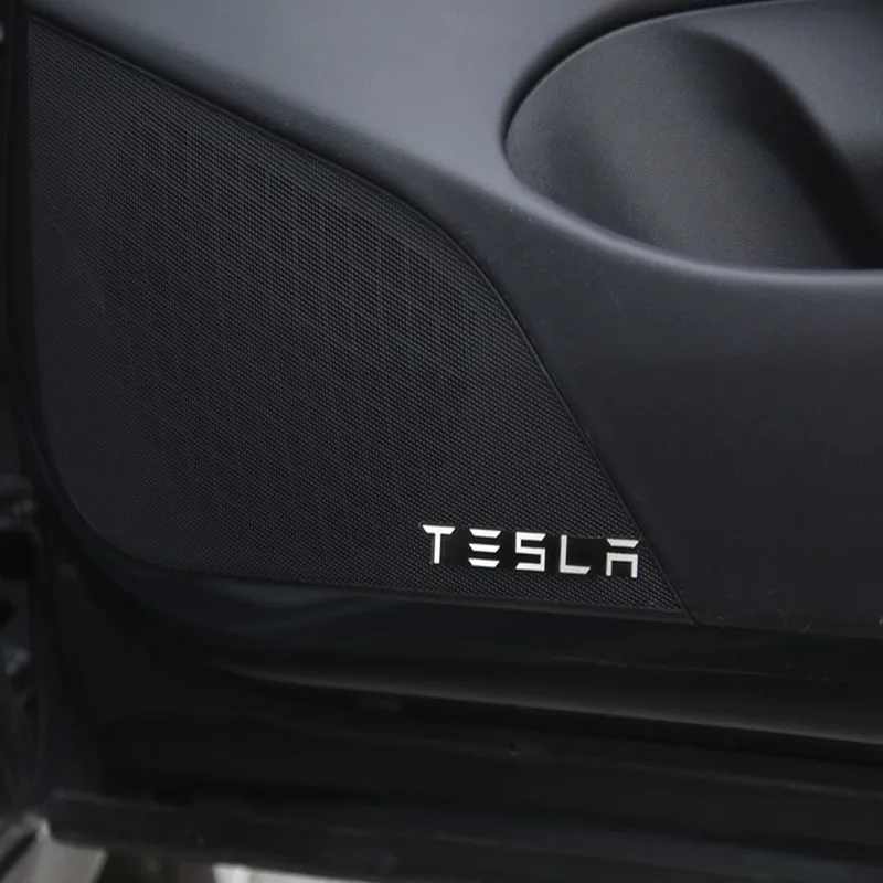 Звуковое украшение из алюминиевого сплава для Tesla Model 3 18 20 4 шт.|Наклейки салона