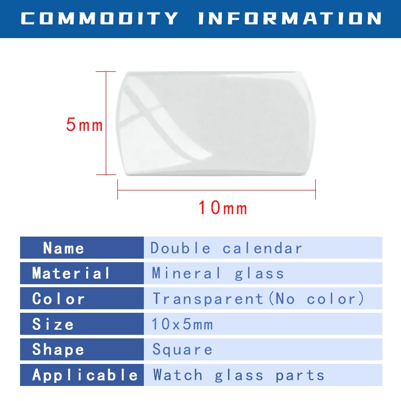Стекло для часов с двойным календарем минеральное стекло датой кристальная