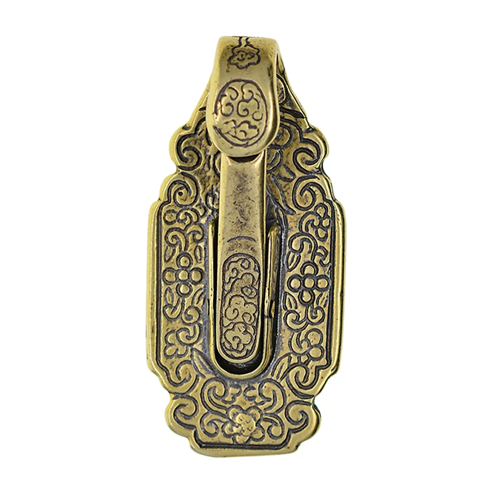 

Твердый латунный ретро брелок для ключей, держатель для ключей, компактный органайзер для хранения