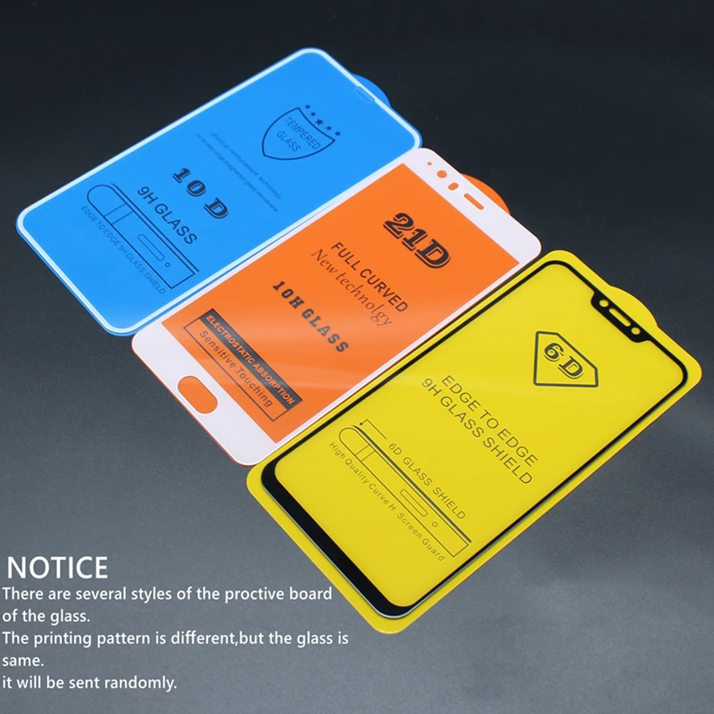 Защитное стекло закаленное 6D для Samsung Galaxy A10 A20 A30 A40 A50 A60 A70 A80 A90 M10 M20 M30|Защитные