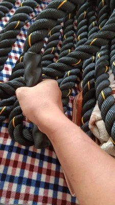 12 м Тяжелая бутафория боевой веревка для женщин тренировочный канат для сжигания жира и коррекции фигуры Бодибилдинг Спорт фитнесс оборудование HW174