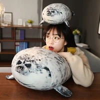kawaii seal plushie plush toys large stuffed animals soft doll fluffy pillow toys for children christmas decor new years gift