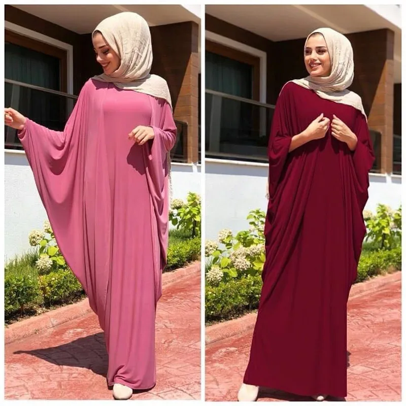 

Muslim prayer dress hijab Kaftan islami One Piece One Size Full Indoor Casual Jersey fabric Unlined 4 Seasons Abayas for Women