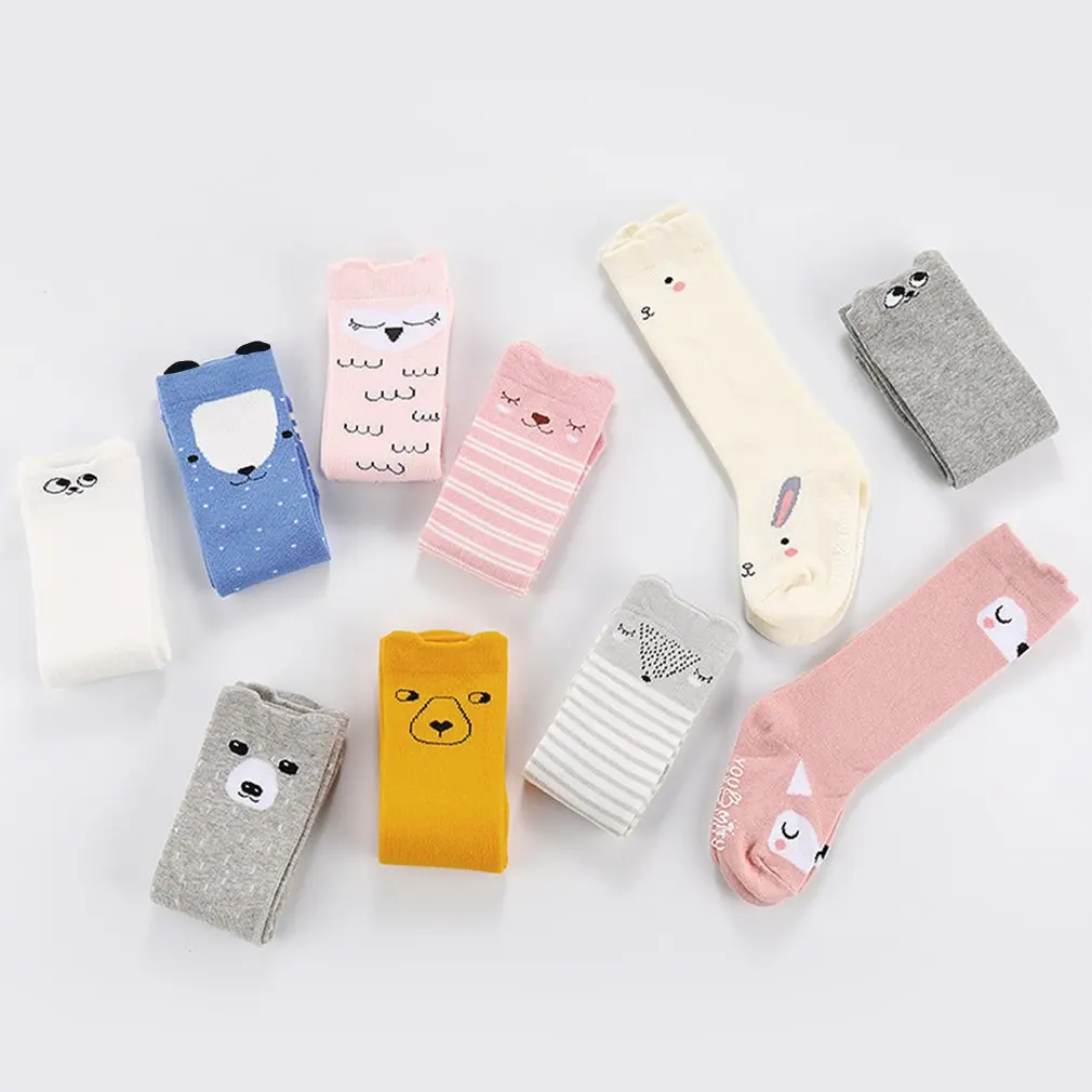 

2020 New Winter Keep Warm Newborn Baby Socks Over Knee High Cartoon Animals Stockings Thick Toddler Socks for Girls Boys
