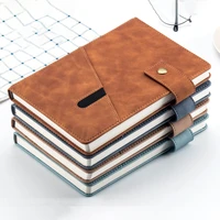 buckle pu soft cover notebook 2020 daily plan a5 business agenda schedule paper personal diary notebook school office stationery