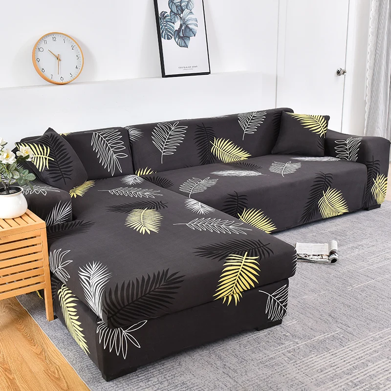 

Elastic L Shape Sofa Cover Slipcover for Living Room Stretch Corner Couch Cover Armchair Protector 1/2/3/4 Seater