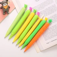 36 pcslot creative carrot banana mechanical pencil cute fruit student automatic pen for kid school office supplies