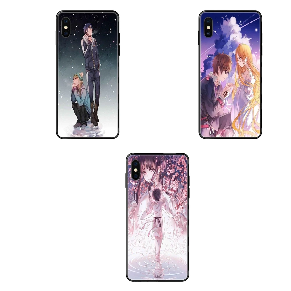 Для Apple iPhone 11 12 Pro X XR XS MAX 5 5S 5C SE 6 6S 7 8 Plus черный мягкий многоцветный 2019 Yaboku Kazuma Noragami