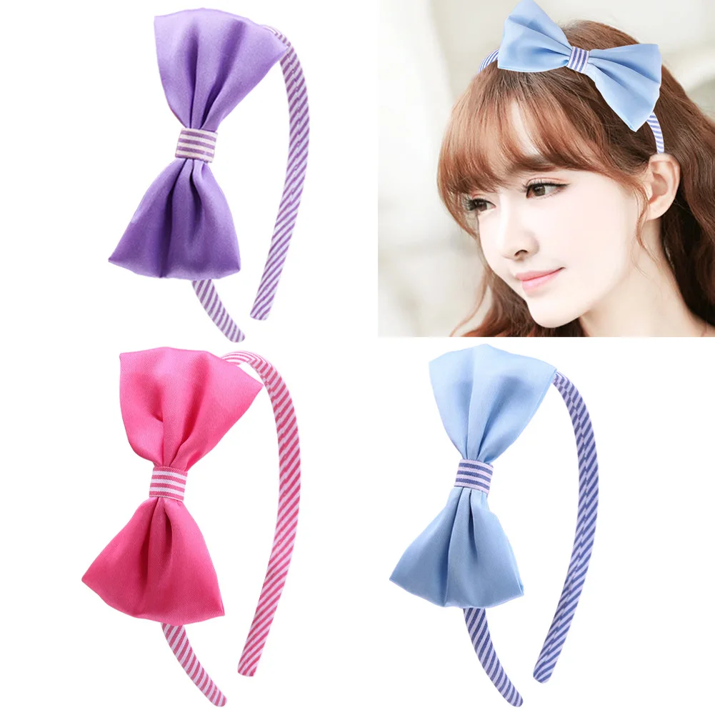 

1pc Butterfly Bow Headbands Ribbon Hairband Women Covered Hair Band Accessories Multicolor Headpieces DIY Headgear Headwear