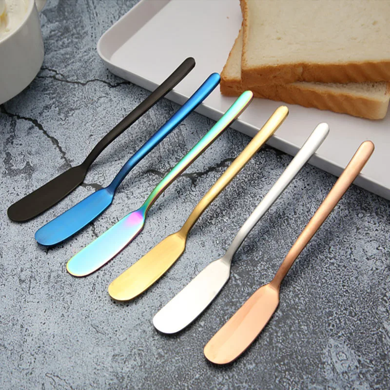 Длинные ручки 304 нержавеющая сталь нож для масла Джем масло шпатель кухонный
