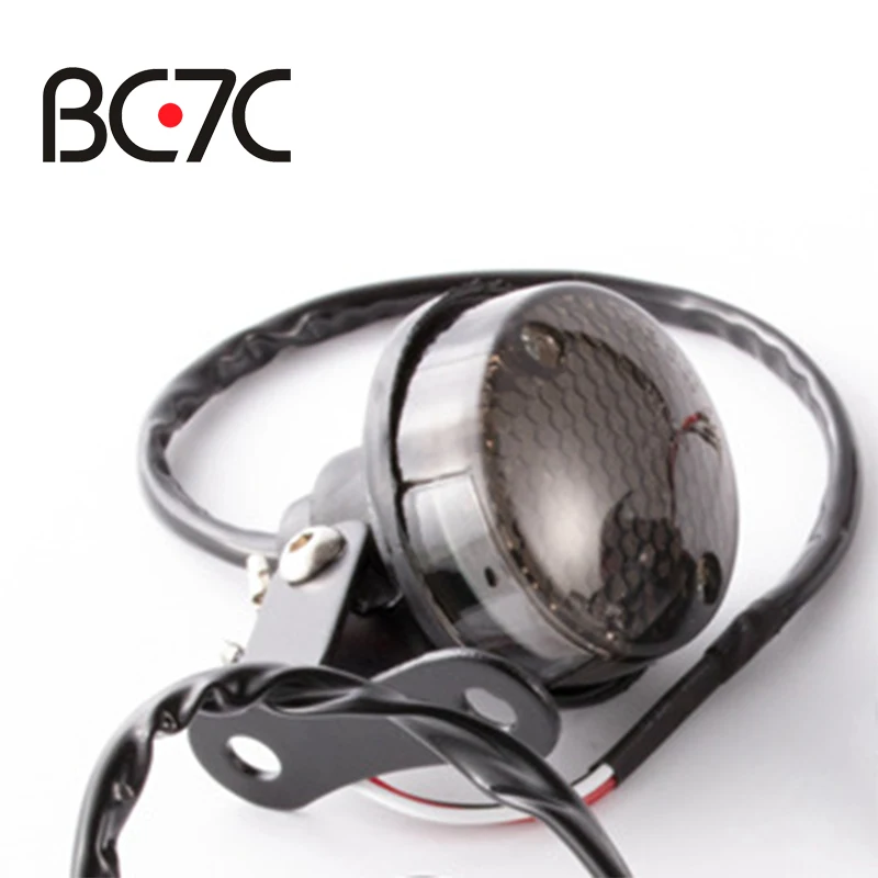 Универсальный круглый светодиодный задний стоп-сигнал для мотоцикла фонарь