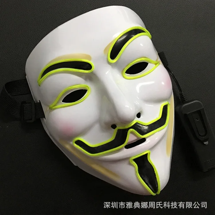 2017 светящаяся маска в стиле хип-хоп для красоты с шариком ручной росписью