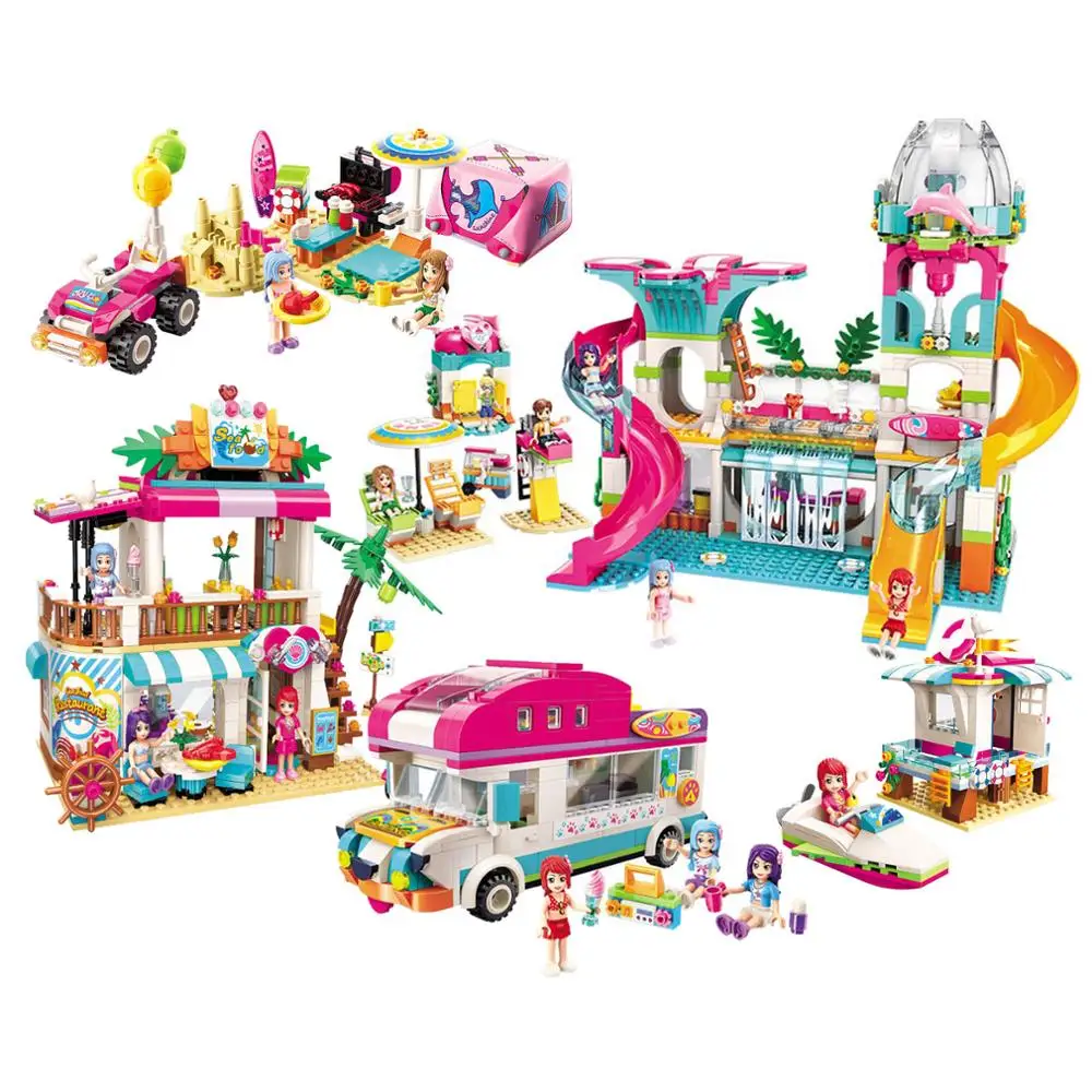 

Friends Building Block Girls Enlighten Cherry Ice Carnival City Town Star Training Center Educational Bricks Toy Girl Gift