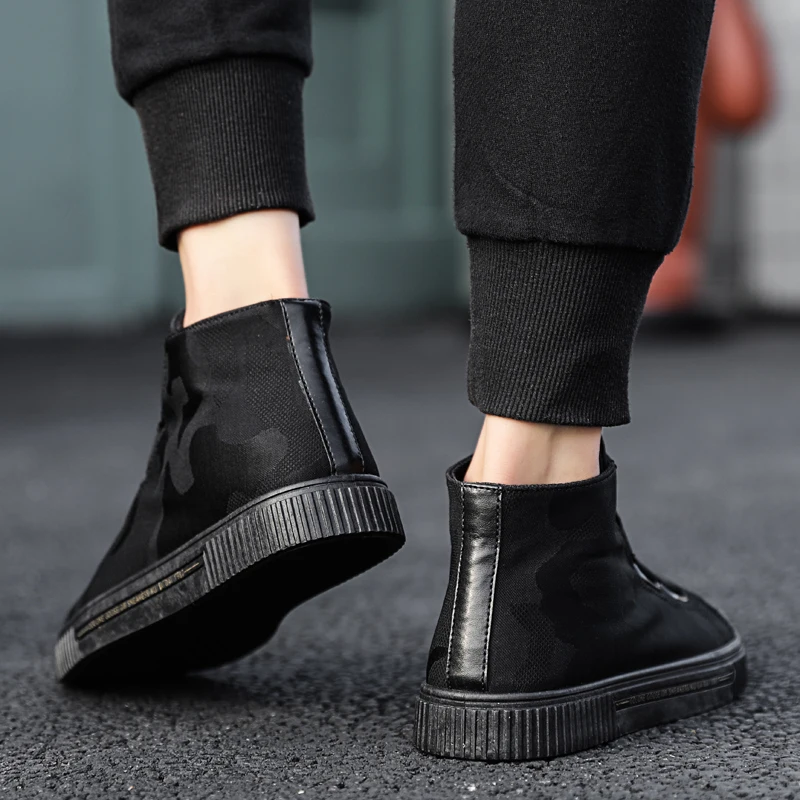 

Men Shoes 2021 Classic All-Match Canvas Calceus Trendy High-Top Student Zapato Casual Sports Skateboarding Zapatillas Hombre A3