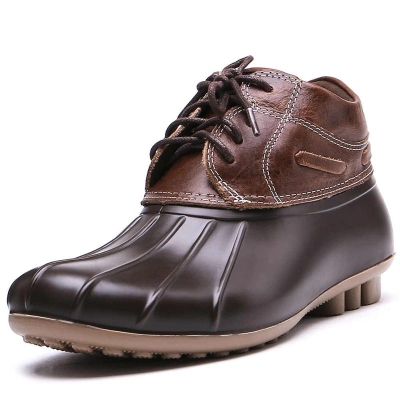 Женские Водонепроницаемые ботинки на резиновой подошве до щиколотки |