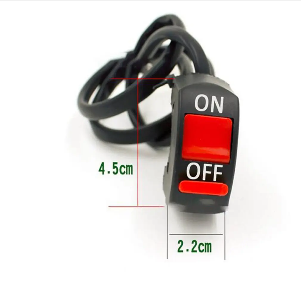 

1 Piece Motorcycle Switches Bullet Connector Handlebar Switches ON/OFF Button Connector Push Button Switch Motorbike Accessories