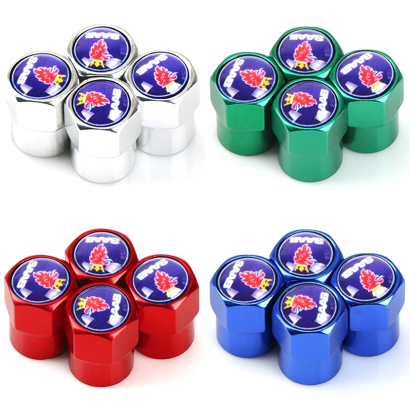 4 шт. универсальные Новые Металлические колпачки клапана колеса для SAAB SCANIA 9-3 93 9-5 9