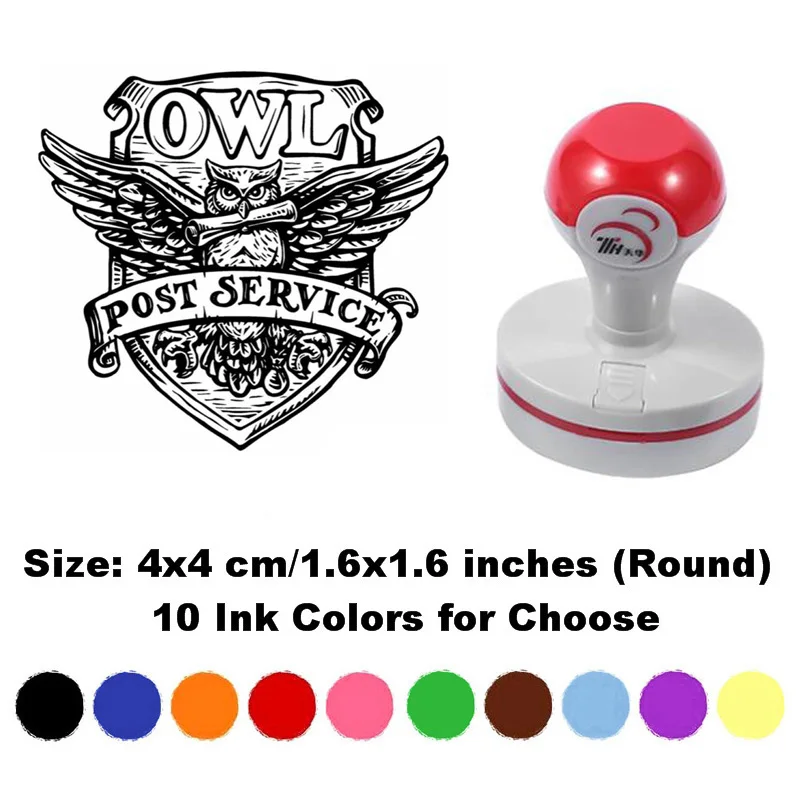 1 PCS Magic Owl Post Service Self-Inking Photosensitive Planner Scrapbooking Stamps for Card Making Book Journal Art Supplies | Канцтовары