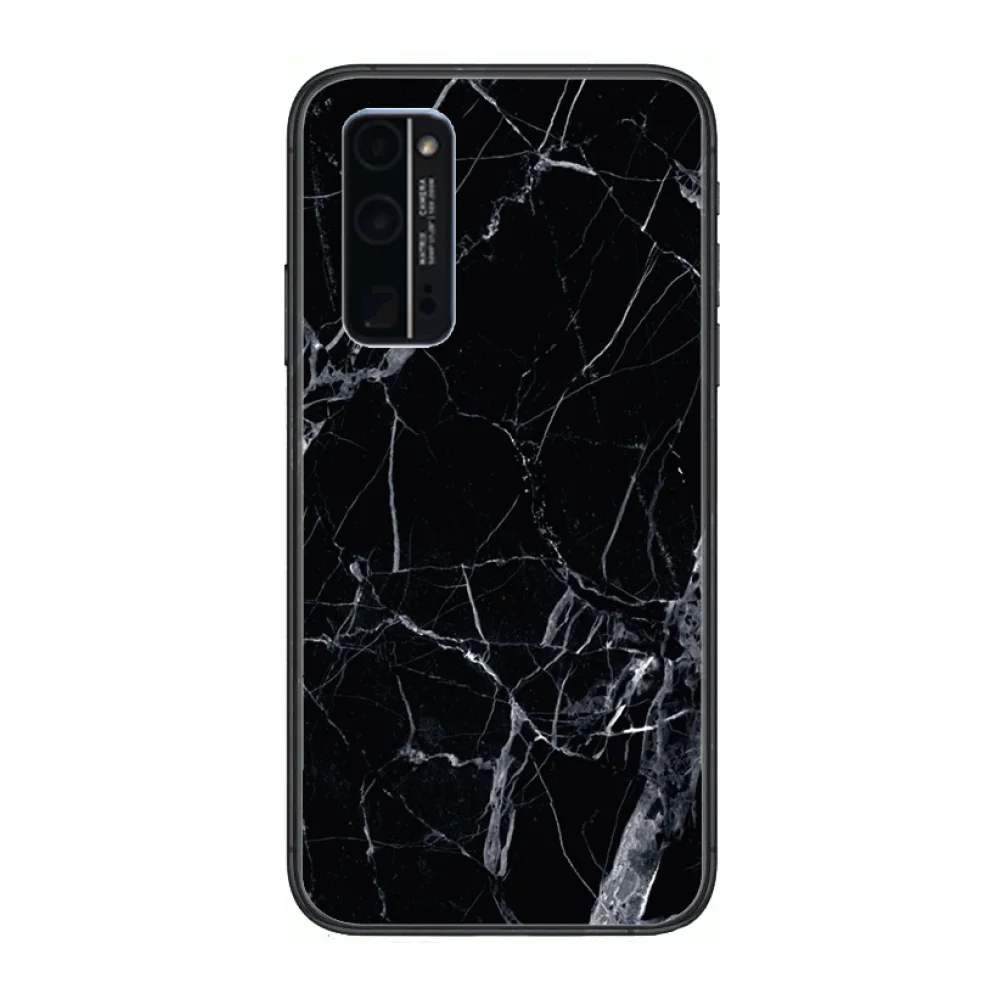 

Custom high-end mobile phone case Phone Case Hull For Huawei Honor 8 9 10 20 30 A S Lite Pro 5g i Black Back Soft Cell Cove