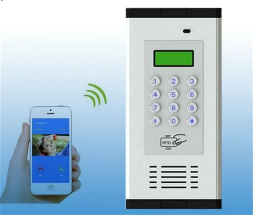 GSM 2G система контроля доступа к квартире Intercom с дистанционным управлением и