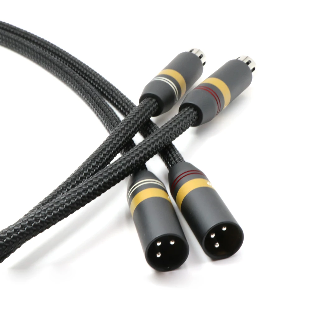 Сбалансированный соединительный кабель Monosaudio A202X XLR с посеребренным штекером