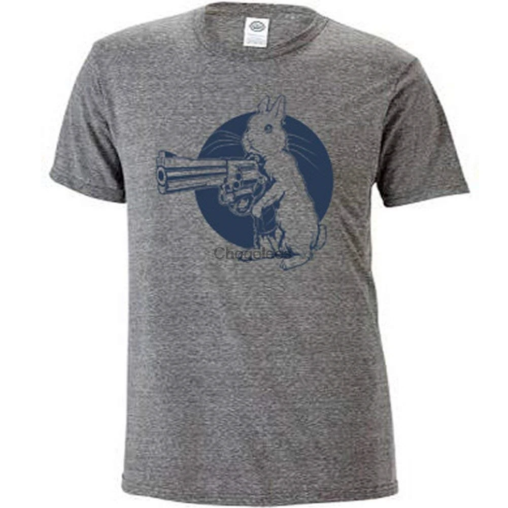 Hare Trigger-футболка с юмористическим оформлением | Мужская одежда