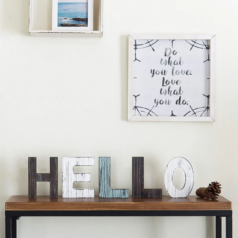 Деревянные ретро буквенные декорации деревянные надписи знак слова деревянный