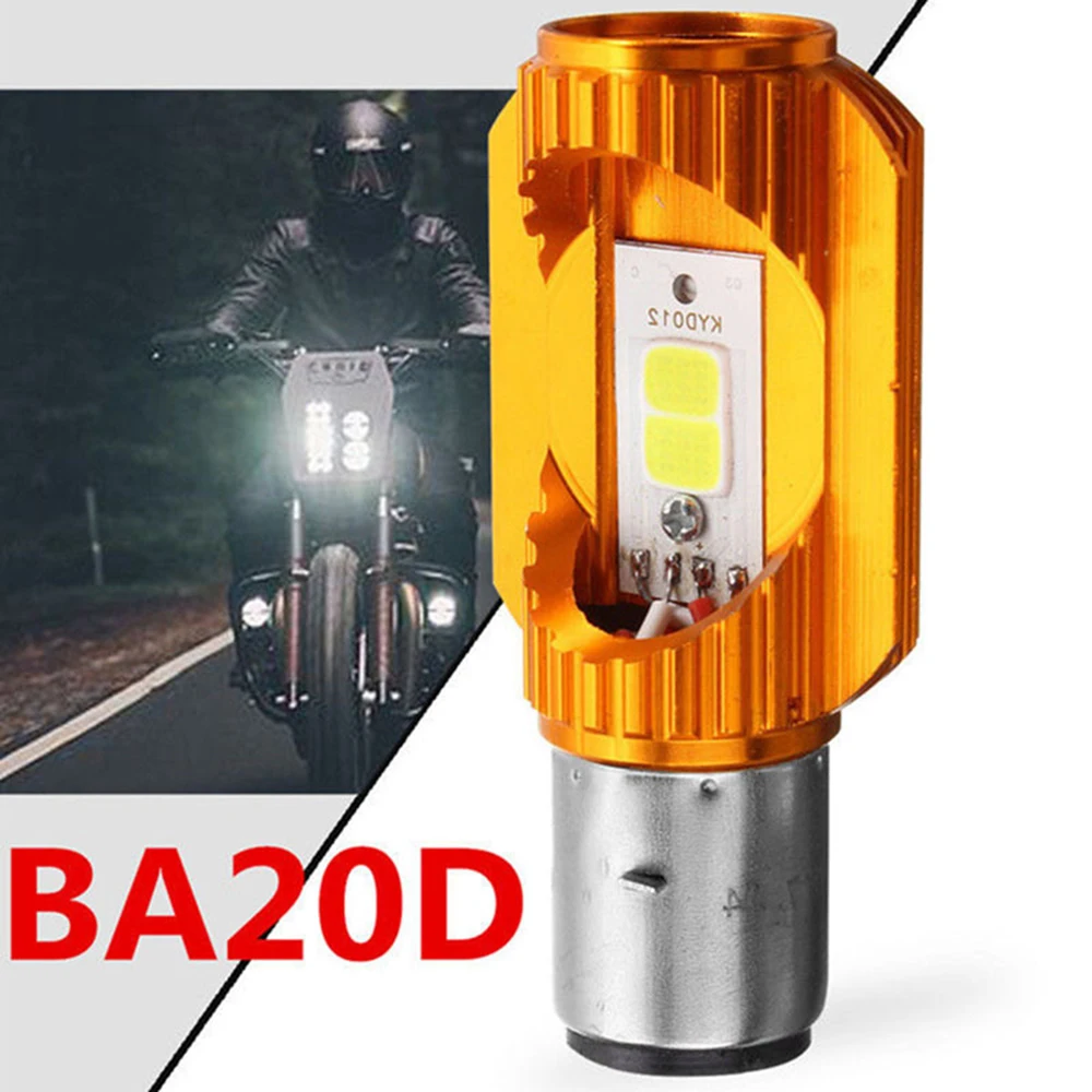 Мотоцикл светодиодный фары BA20D H6 лампы фар мотоцикла 800LM спереди аксессуар