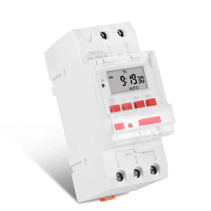 SINOTIMER 30A нагрузка 220 В 230 В AC Программируемый Еженедельный цифровой таймер реле время управления 7 дней автоматическое выключение на din-рейке